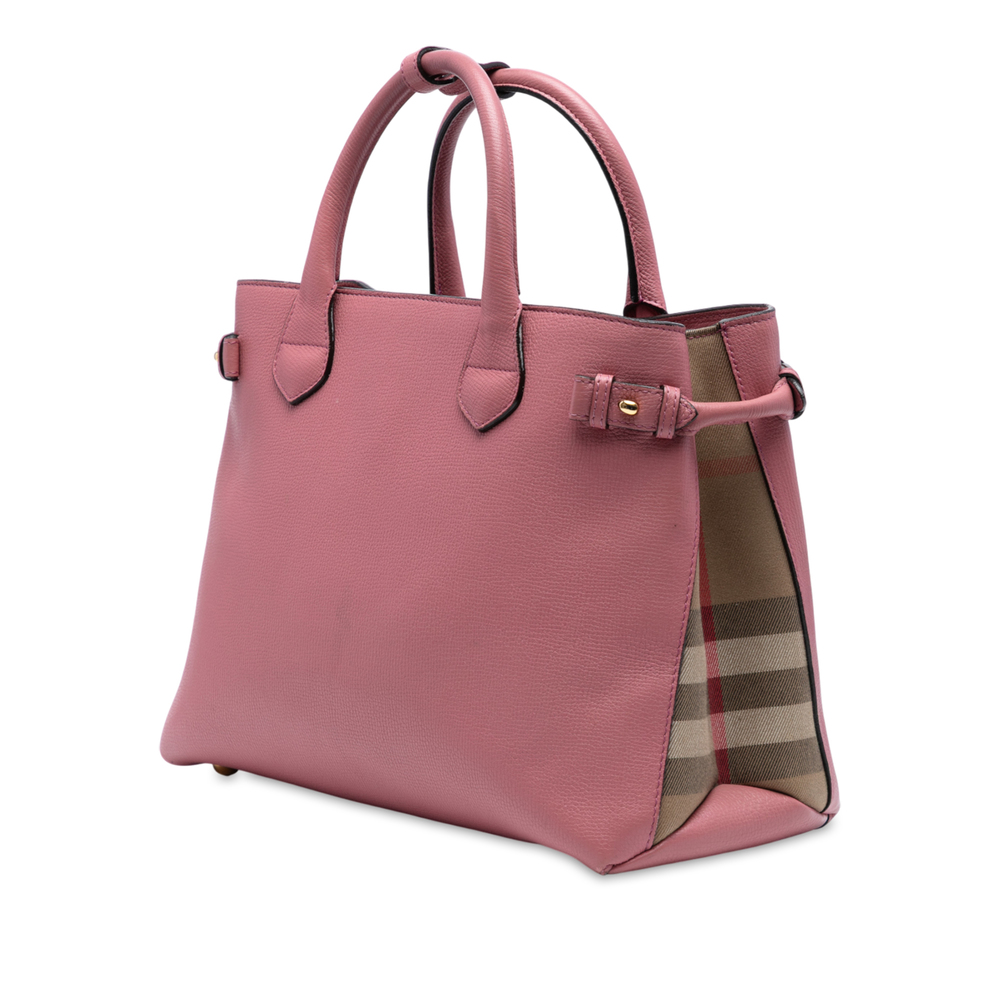 Burberry Pink Leather Satchel - Picture 2 of 7